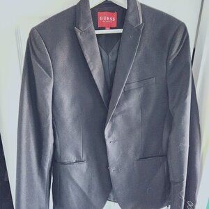 Guess - Men's Blazer in Textured Charcoal - Size M